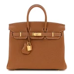 Hermes-Brown-Togo-Leather-Birkin-25-Gold-Hardware Replica