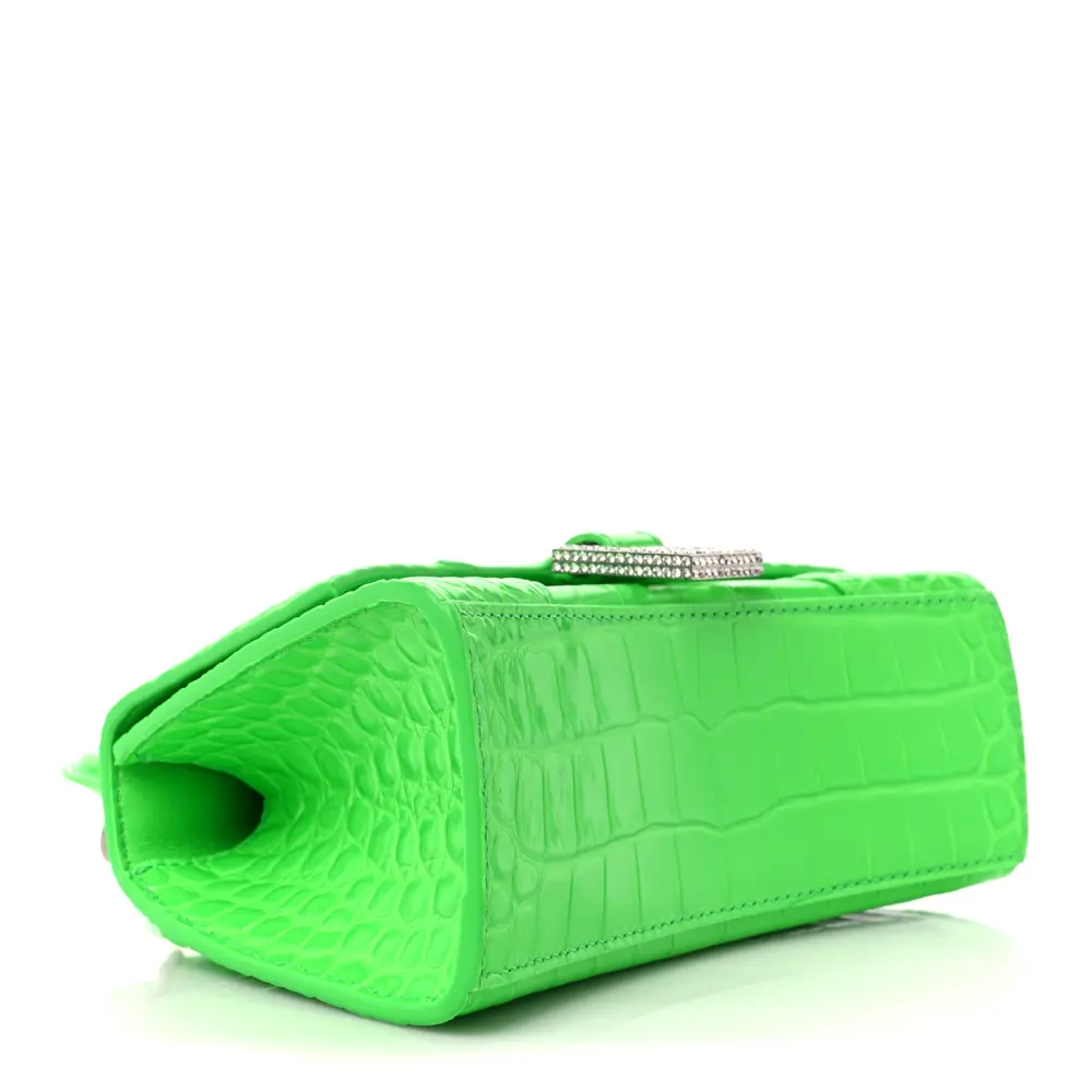 Superfake Balenciaga XS Hourglass Handbag with Strass Details - Image 6