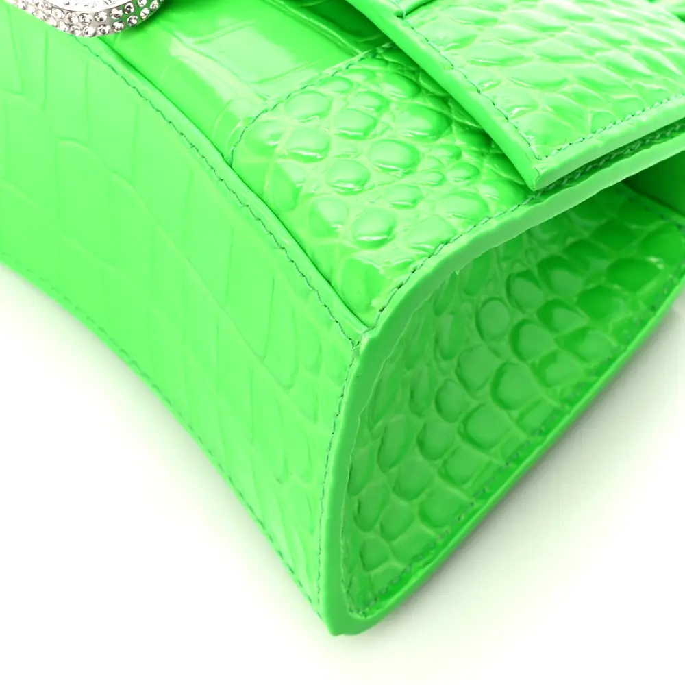Superfake Balenciaga XS Hourglass Handbag with Strass Details - Image 5