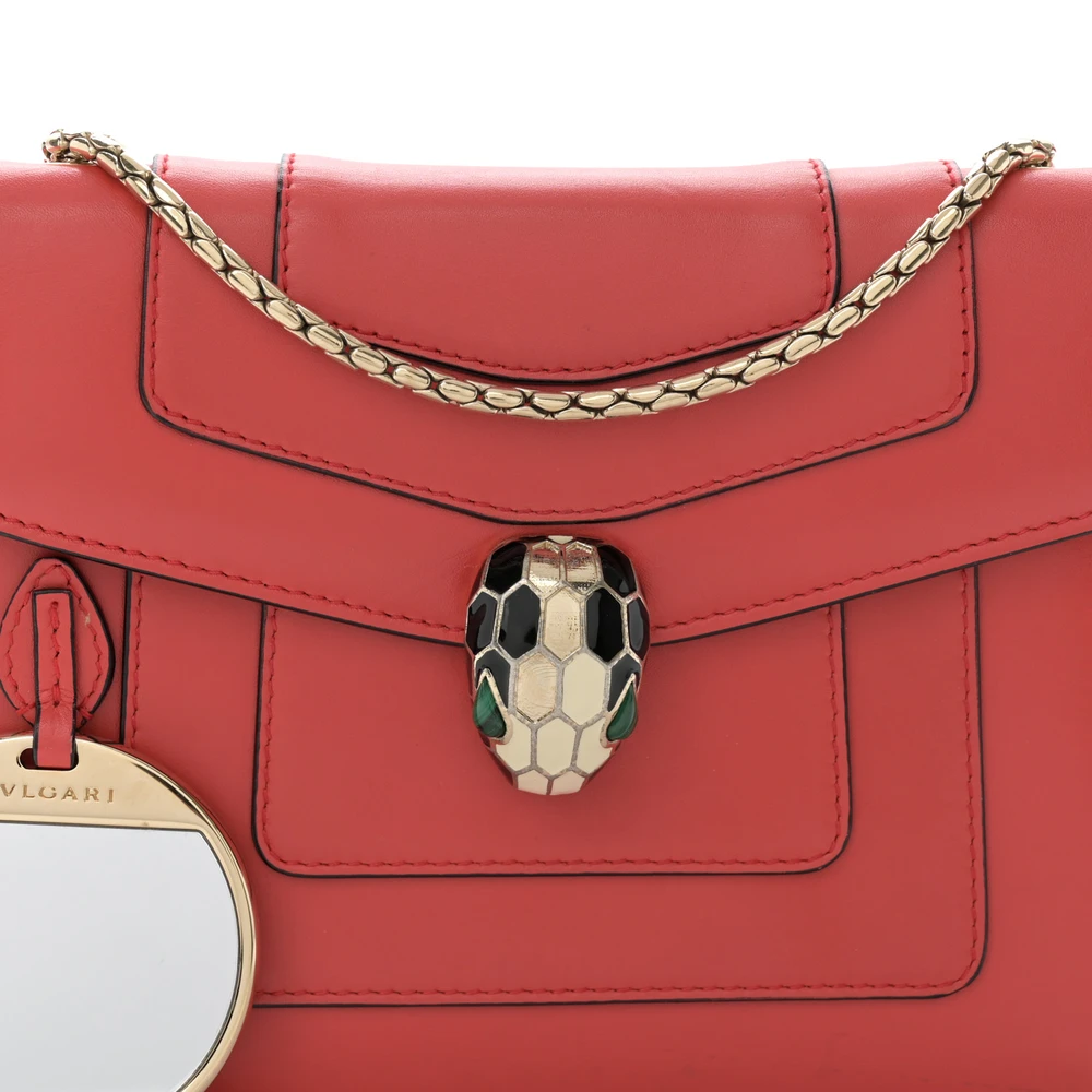 Mirror Quality Bvlgari Replica Handbags – Red Serpenti Mini Bag - Image 8