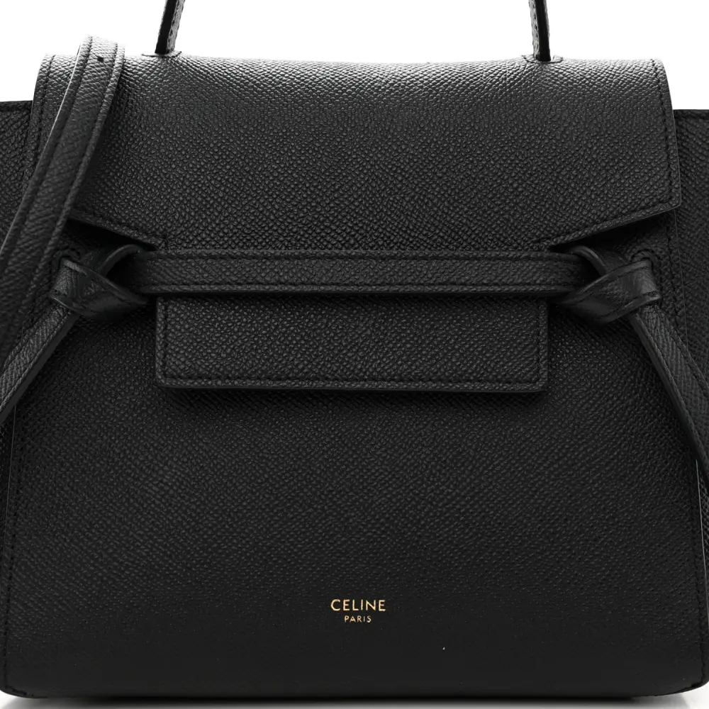Replica Celine Nano Belt Bags with Gold Hardware – Mirror Quality - Image 8
