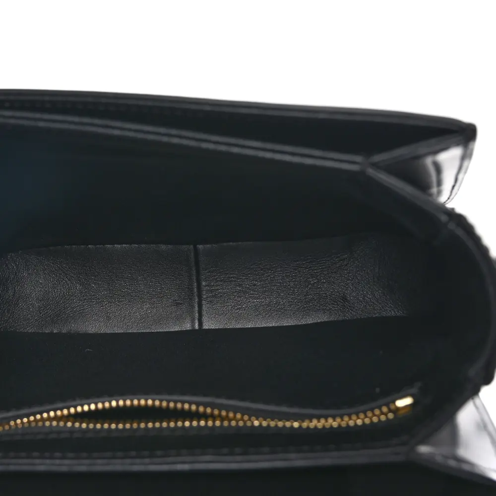 Superfake Celine Black Triomphe Replica – Shiny Calfskin, Gold Hardware - Image 6
