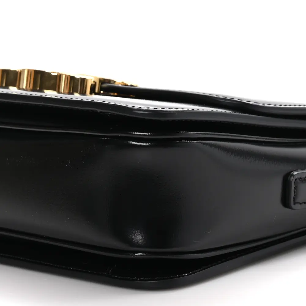 Superfake Celine Black Triomphe Replica – Shiny Calfskin, Gold Hardware - Image 5