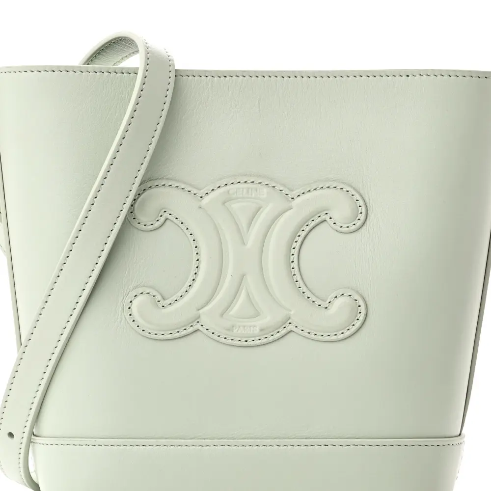 Celine Jade Smooth Calfskin Bucket Bag - Mirror Quality Superfake - Image 7