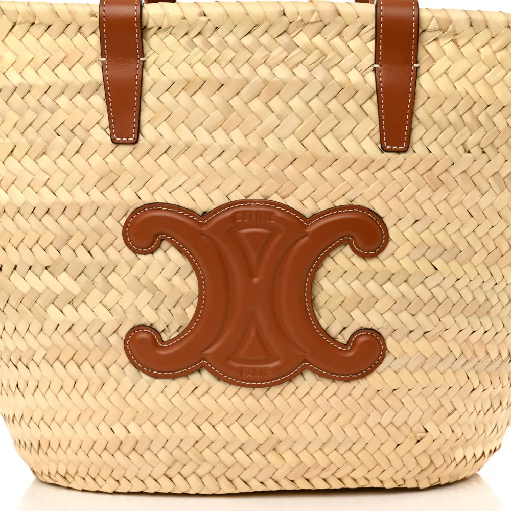 Celine Medium Teen Triomphe Bag Replica in Tan Leather - Image 8