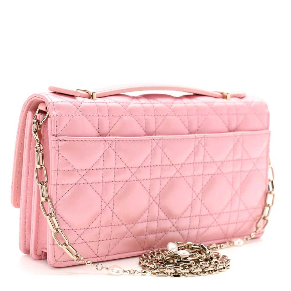 Mirror Quality Replica Dior Mini My Dior Clutch in Antique Pink - Image 3