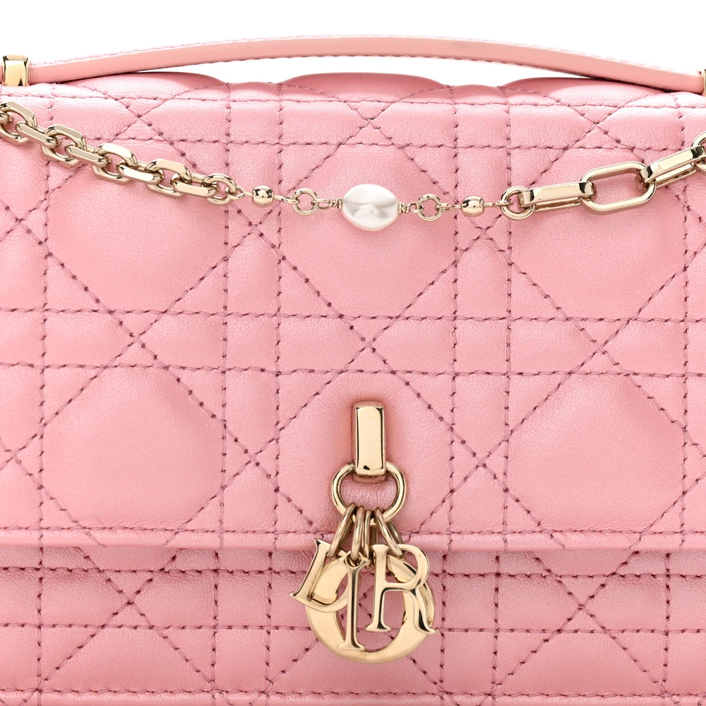 Mirror Quality Replica Dior Mini My Dior Clutch in Antique Pink - Image 8