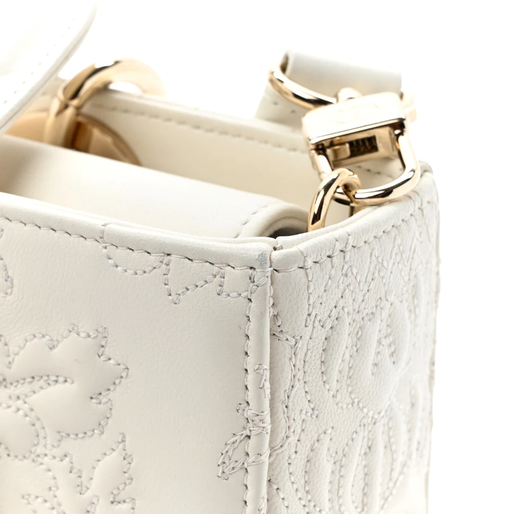Mirror Quality Replica Dior Lady D-Joy Handbag in Ornamental White - Image 13