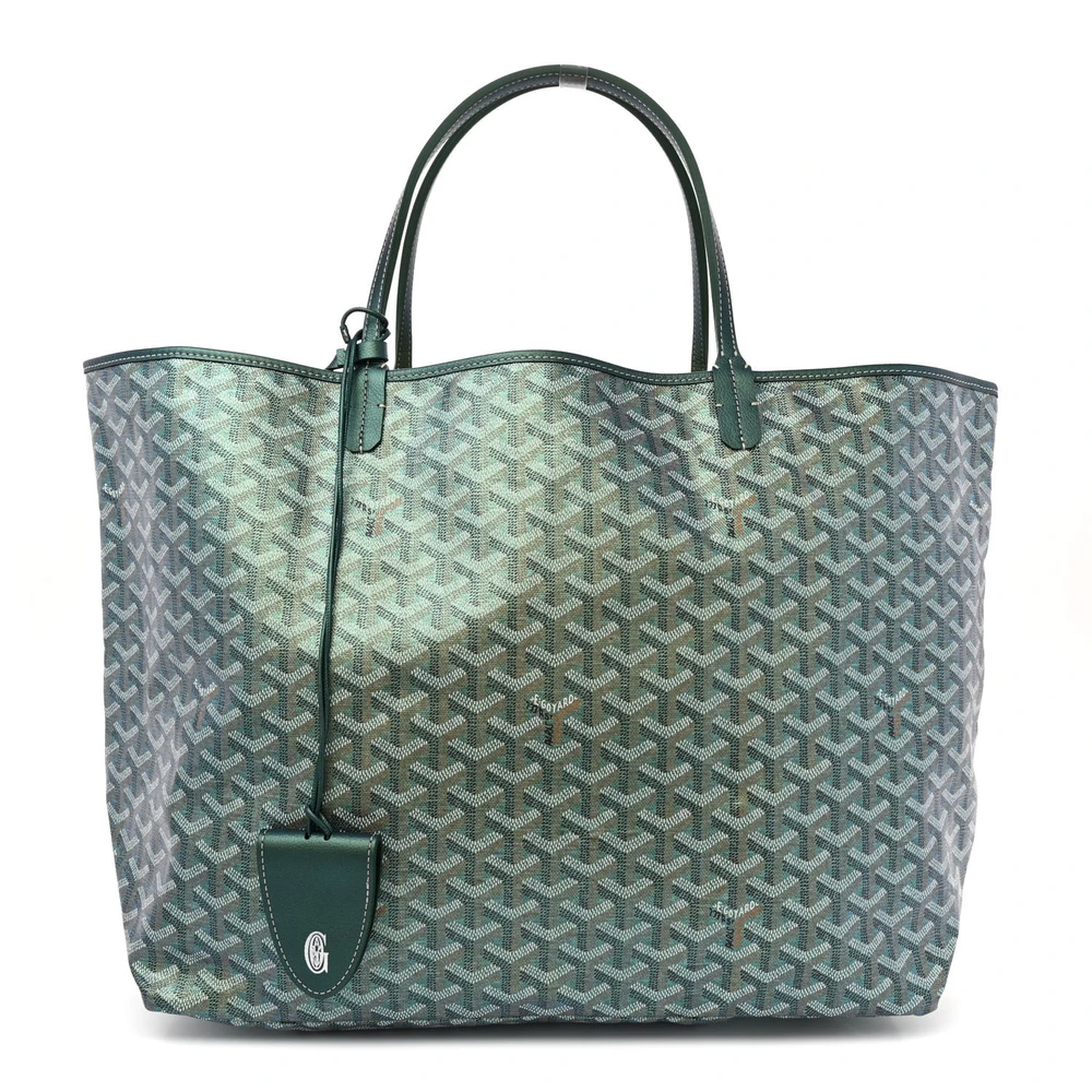 Goyard Pearly Green Goyardine Canvas Saint Louis Tote GM Front replica handbags