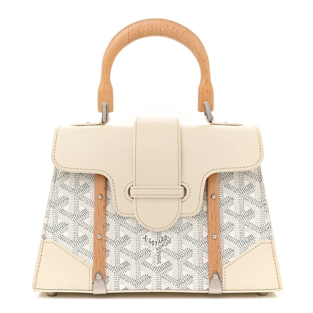 Goyard White Goyardine Canvas Mini Saigon Structured Silver Hardware FrontGoyard White Goyardine Canvas Mini Saigon Structured Silver Hardware FrontGoyard White Goyardine Canvas Mini Saigon Structured Silver Hardware Front replica handbags