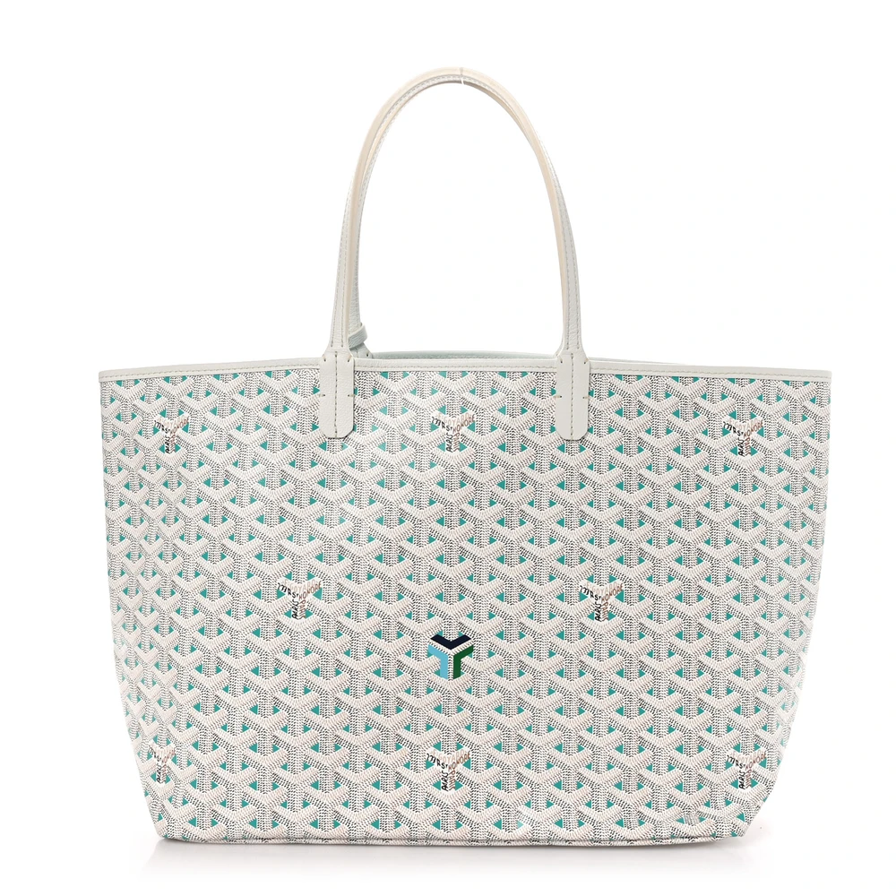 Goyard White Opaline Goyardine Canvas Saint Louis Claire Voie PM Front replica handbags