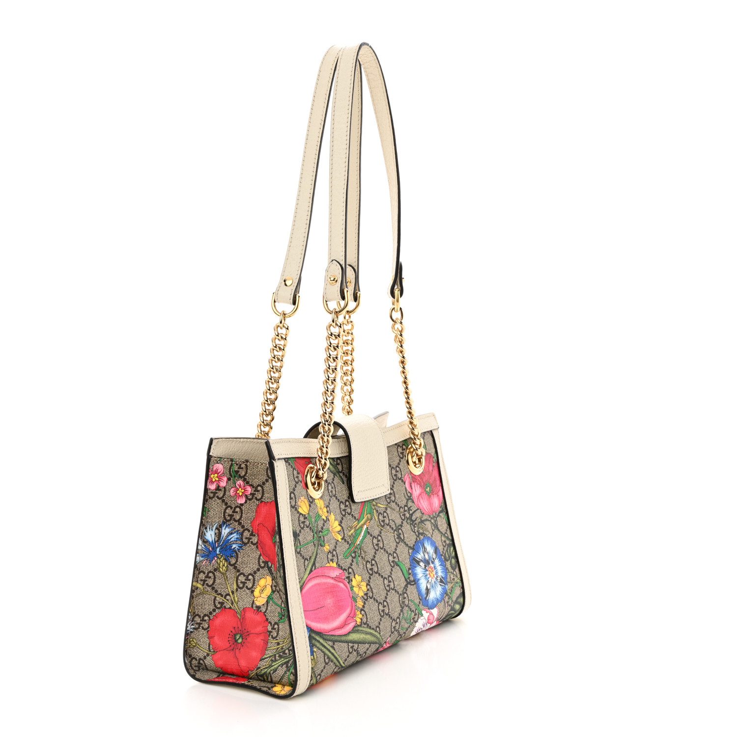 Mirror Quality Replica Gucci GG Supreme Canvas Handbag – Aged Gold Hardware - Image 3
