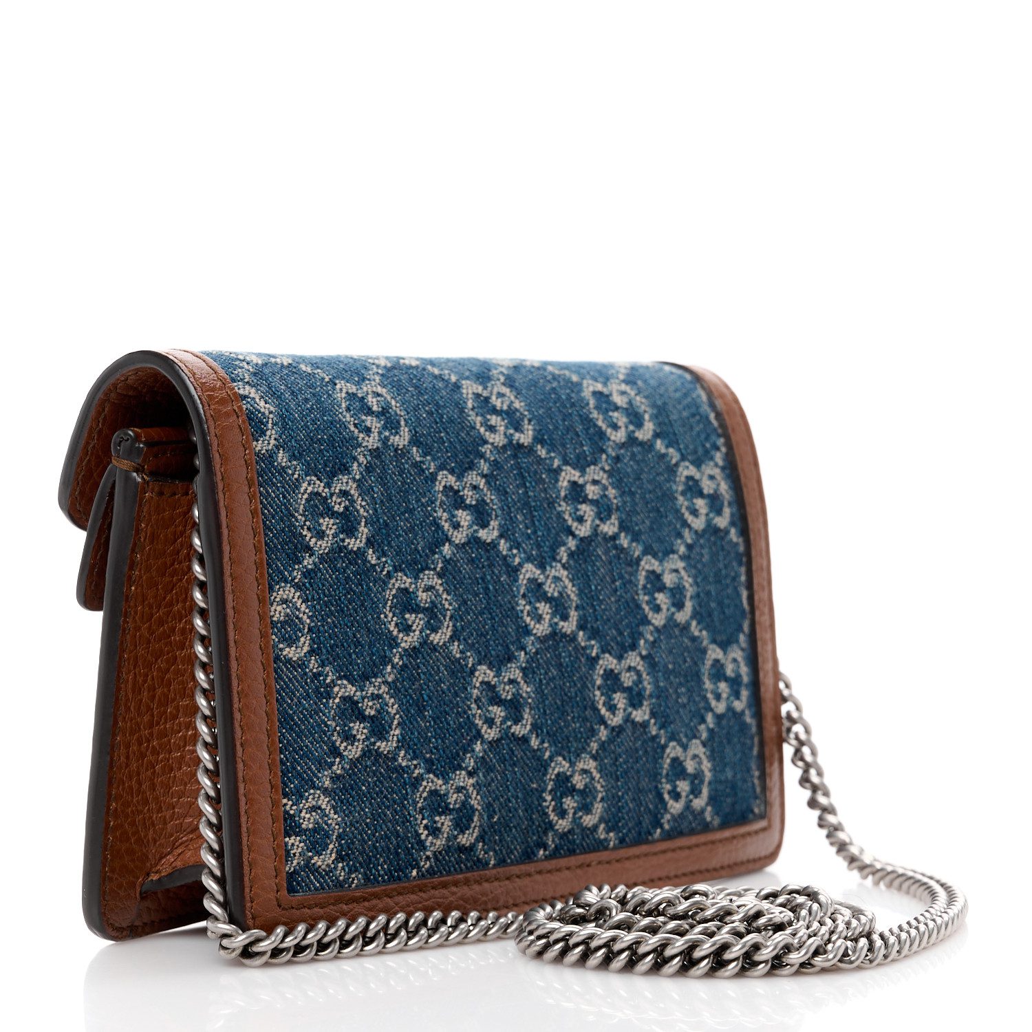 Electric Blue GG Monogram Superfake Handbag by Gucci Replica - Image 3