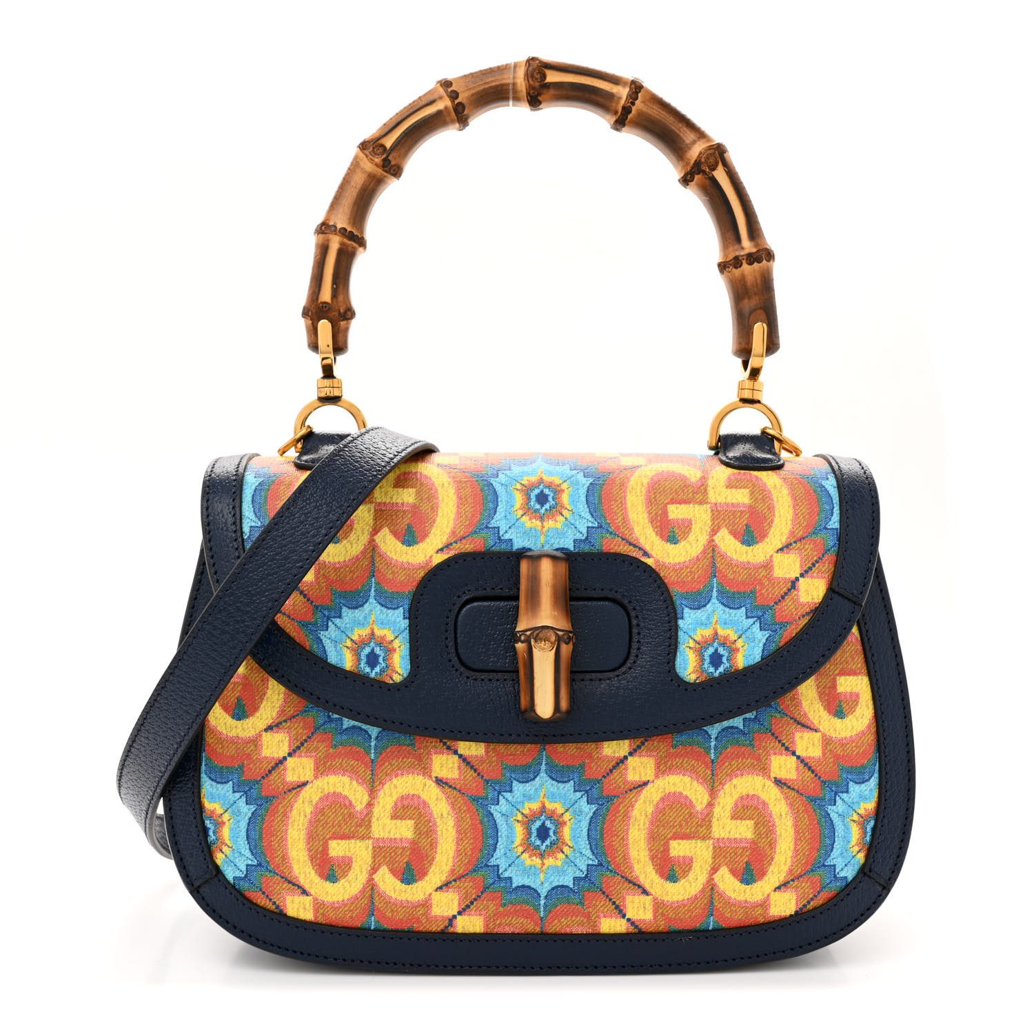 Gucci BlueOrange Multicolor Calfskin Leather Medium Kaleidoscope Bamboo 1947 Top Handle Bag Brass Hardware Front Gucci BlueOrange Multicolor Calfskin Leather Medium Kaleidoscope Bamboo 1947 Top Handle Bag Brass Hardware Front Gucci BlueOrange Multicolor Calfskin Leather Medium Kaleidoscope Bamboo 1947 Top Handle Bag Brass Hardware Front replica handbag