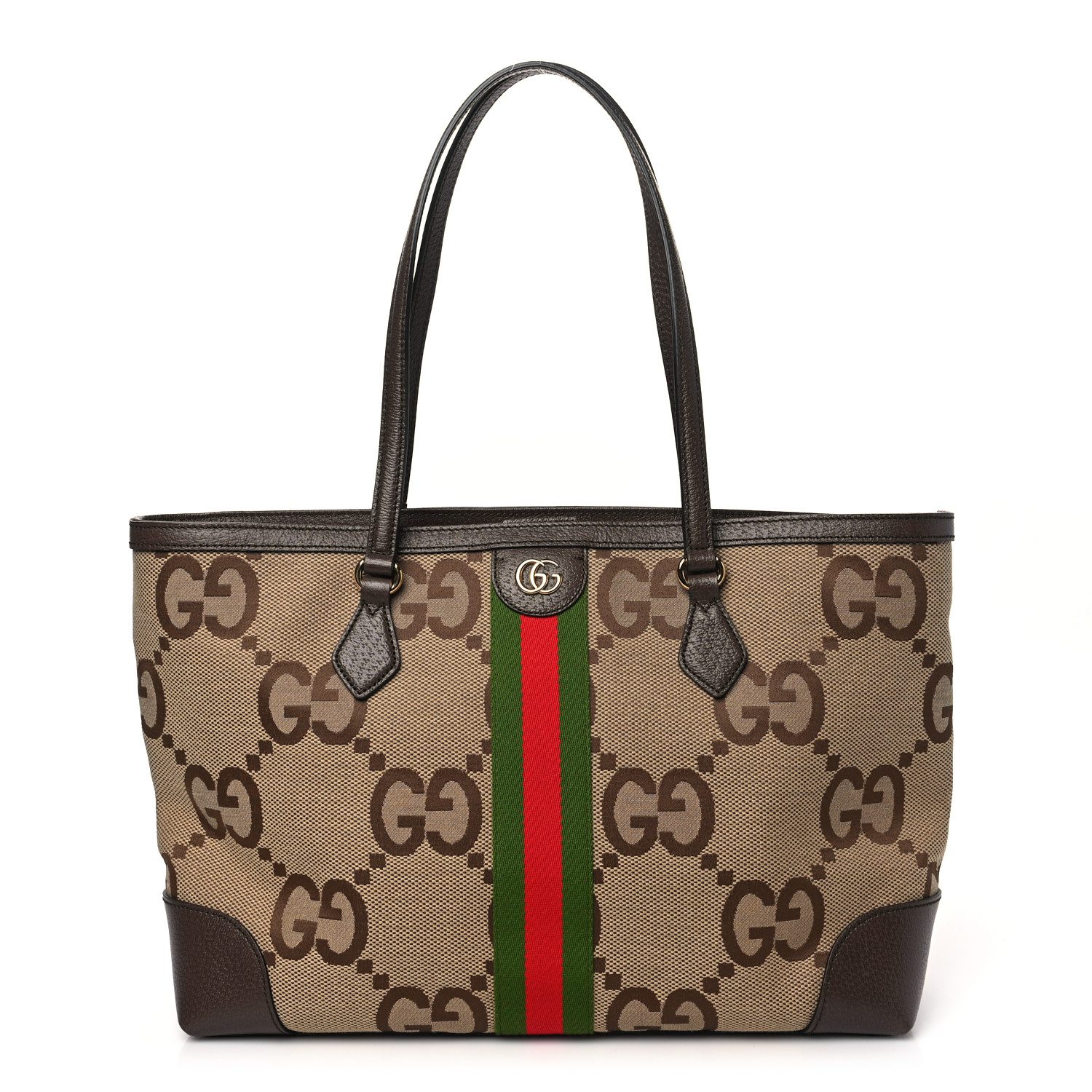Gucci Camel Ebony Textured Dollar Calfskin Leather Medium Ophidia Shopping Tote Front Gucci Camel Ebony Textured Dollar Calfskin Leather Medium Ophidia Shopping Tote Front replica handbag