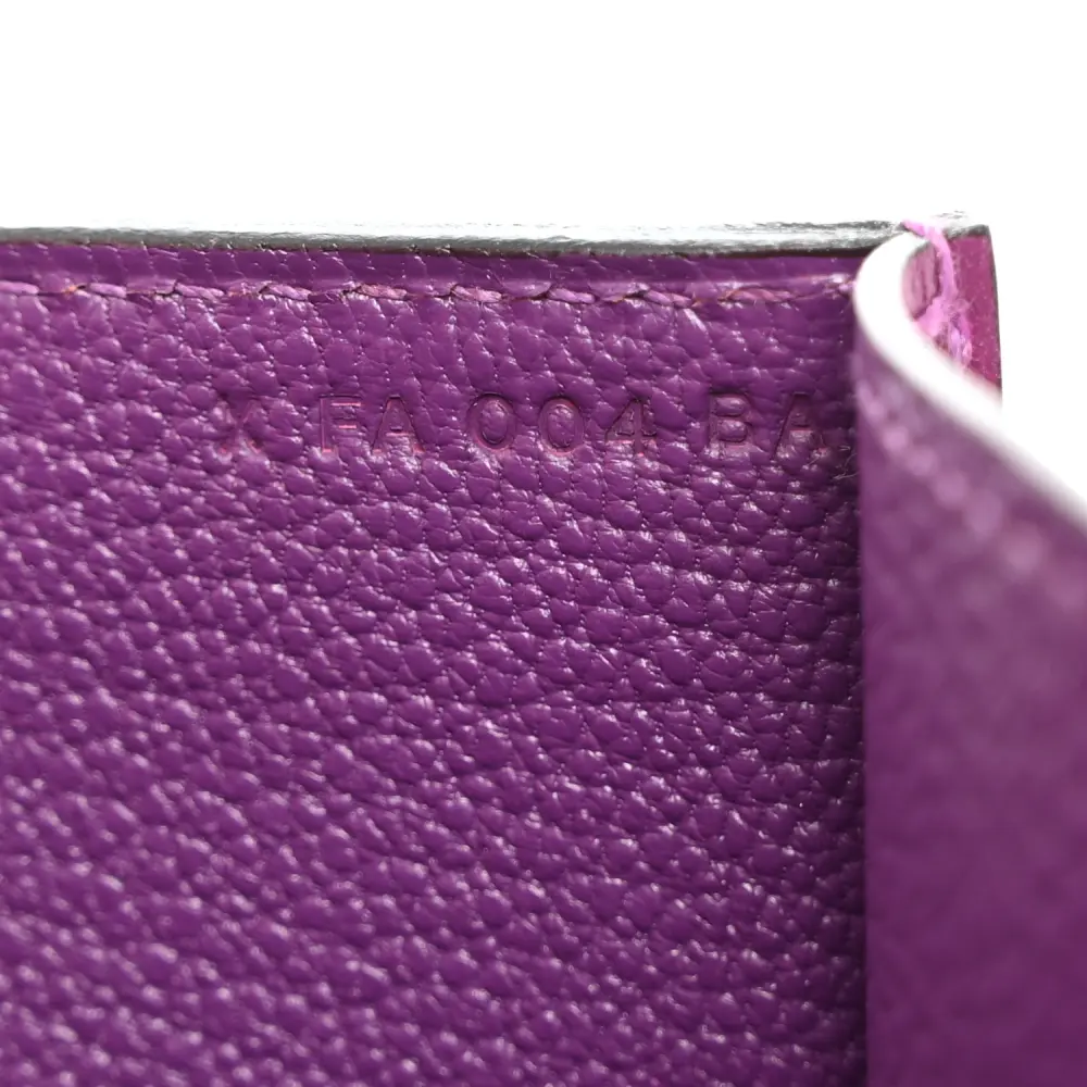 Hermès Anemone Tadelakt Leather Medor 23 Clutch Gold Hardware Rep - Image 6