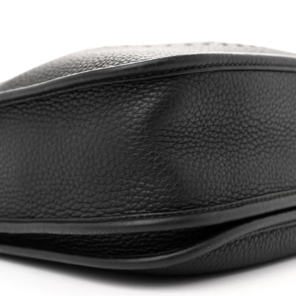 Hermès Black Taurillon Clemence Leather Evelyne III PM Palladium Silver Hardware Replicas - Image 4