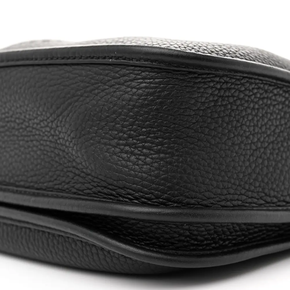 Hermès Black Taurillon Clemence Leather Evelyne III PM Palladium Silver Hardware Replicas - Image 5