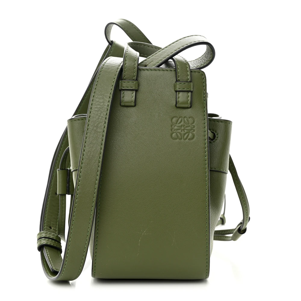 Loewe Avocado Calfskin Leather Mini Hammock Shoulder Bag Front replica handbags