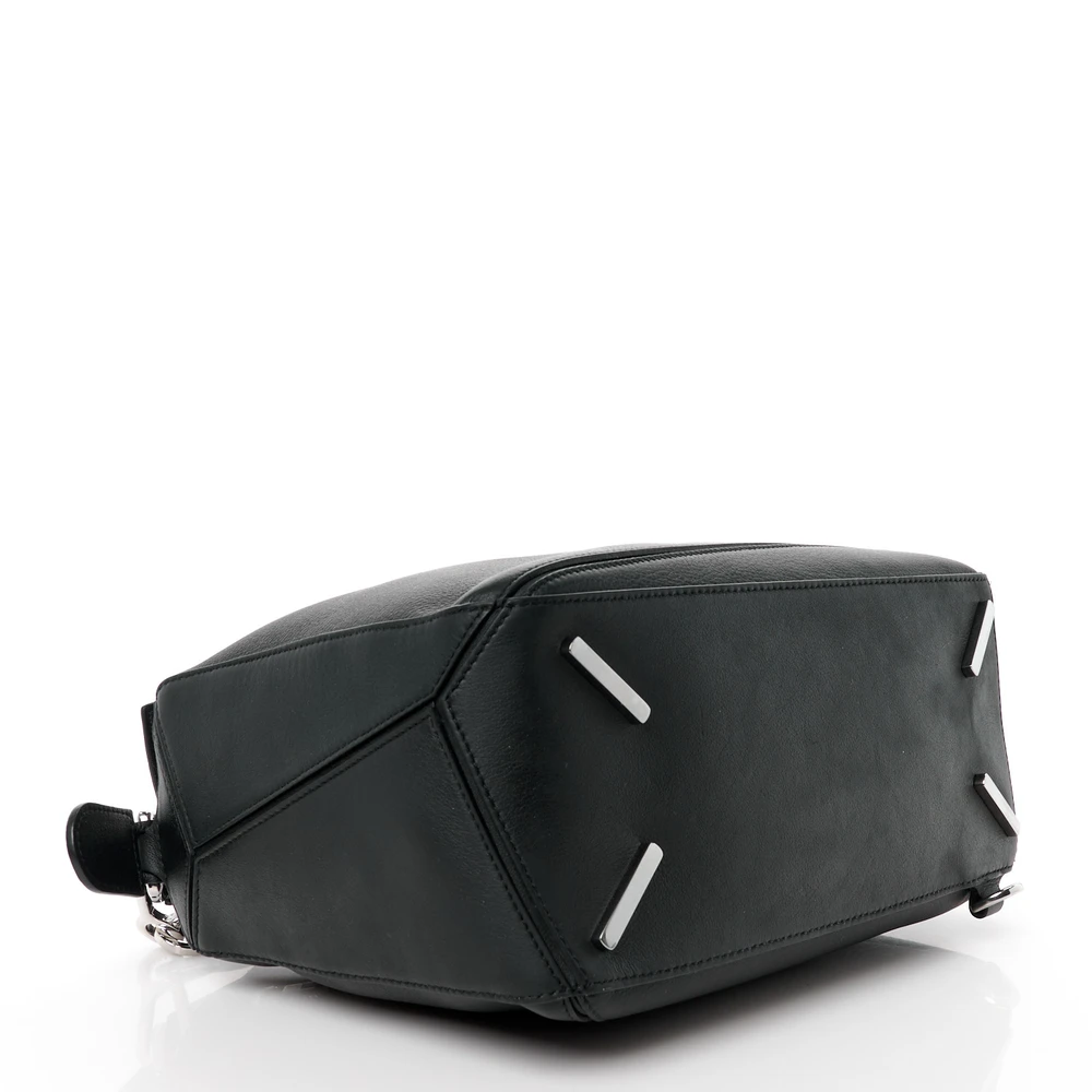Loewe Black Calfskin Leather Medium Puzzle Bag Rep - Image 6