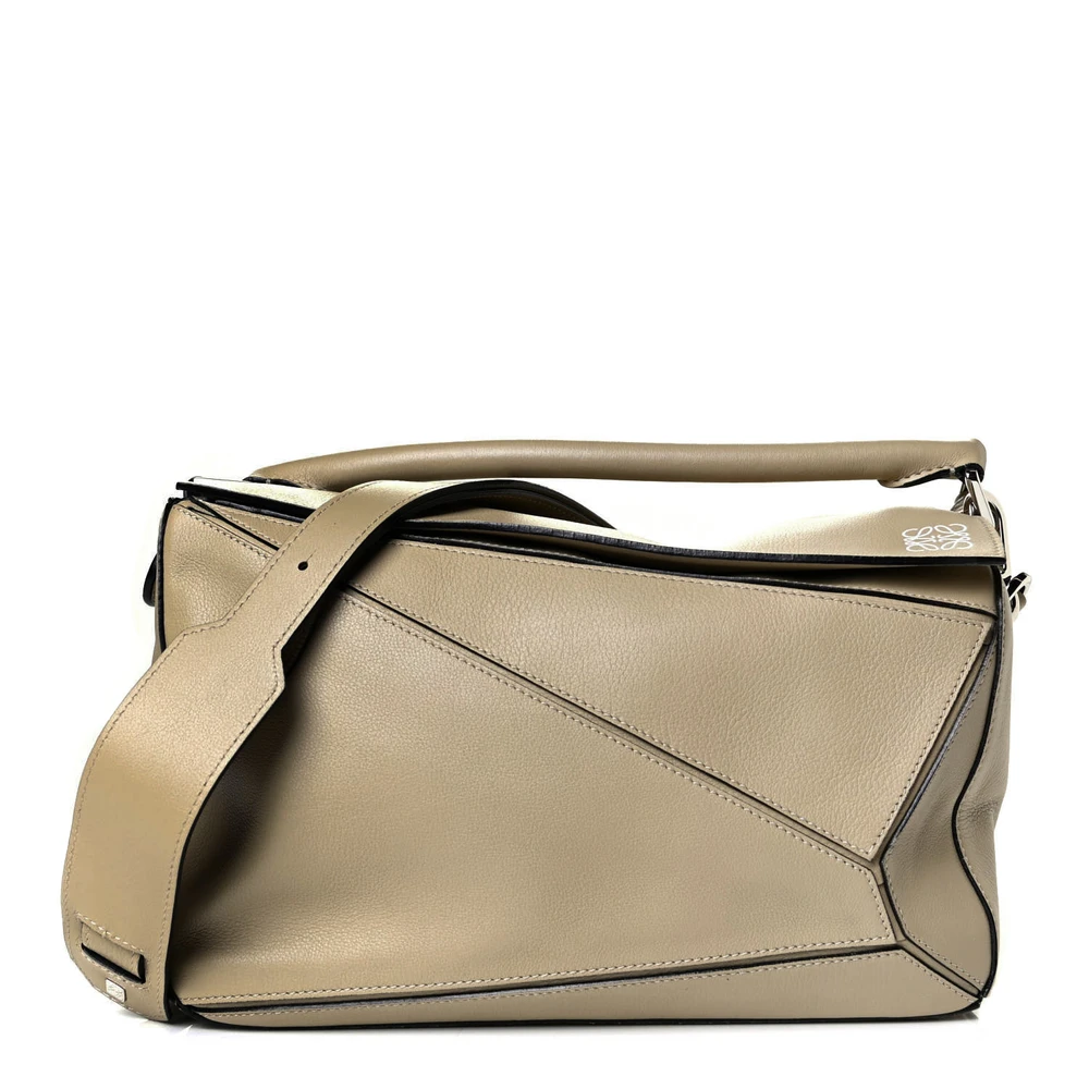 Loewe Piedra Calfskin Leather Medium Puzzle Bag Front replica handbags