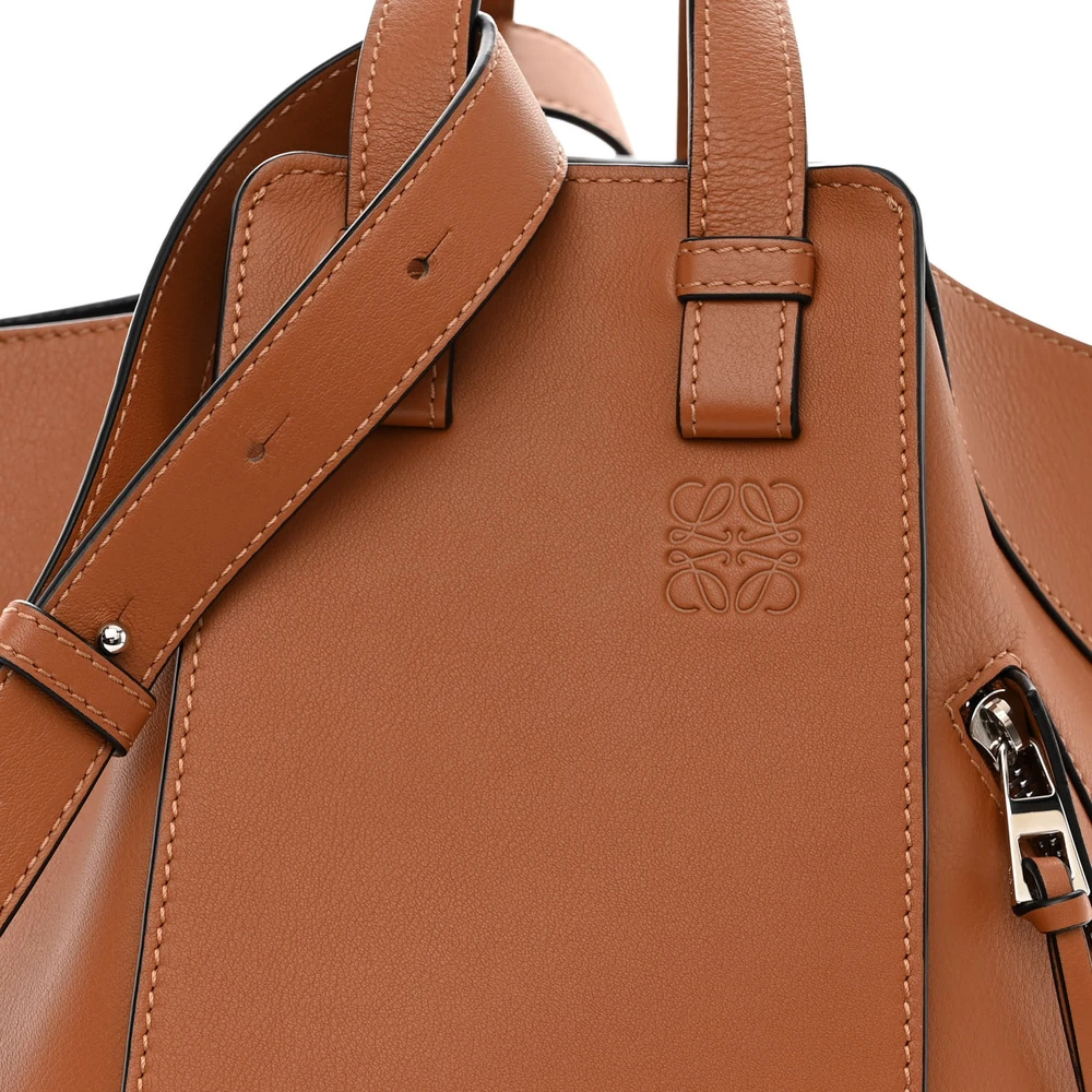 Mirror Quality Loewe Tan Calfskin Hammock Bag Replica - Image 8
