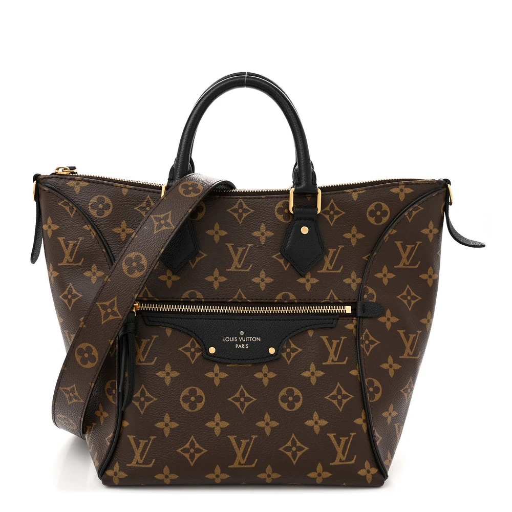 Louis Vuitton Black Monogram Canvas Tournelle PM Front replica handbags