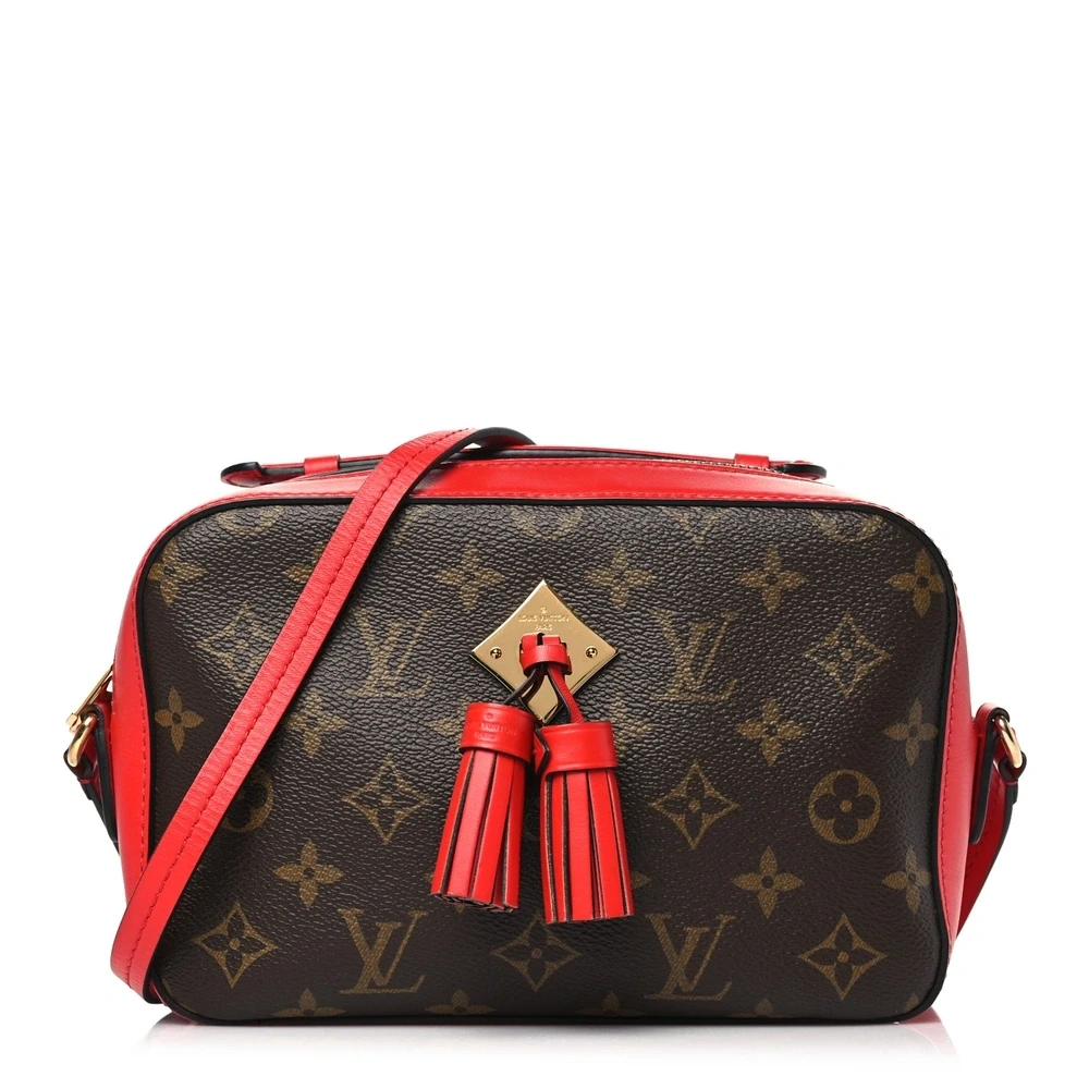 Louis Vuitton Coquelicot Monogram Canvas Saintonge PM Gold Hardware Front replica handbags