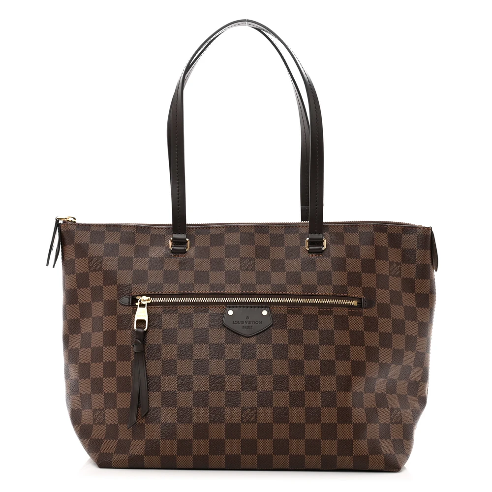 Louis Vuitton Damier Ebene Canvas Iena MM Brass Hardware Front replica handbags