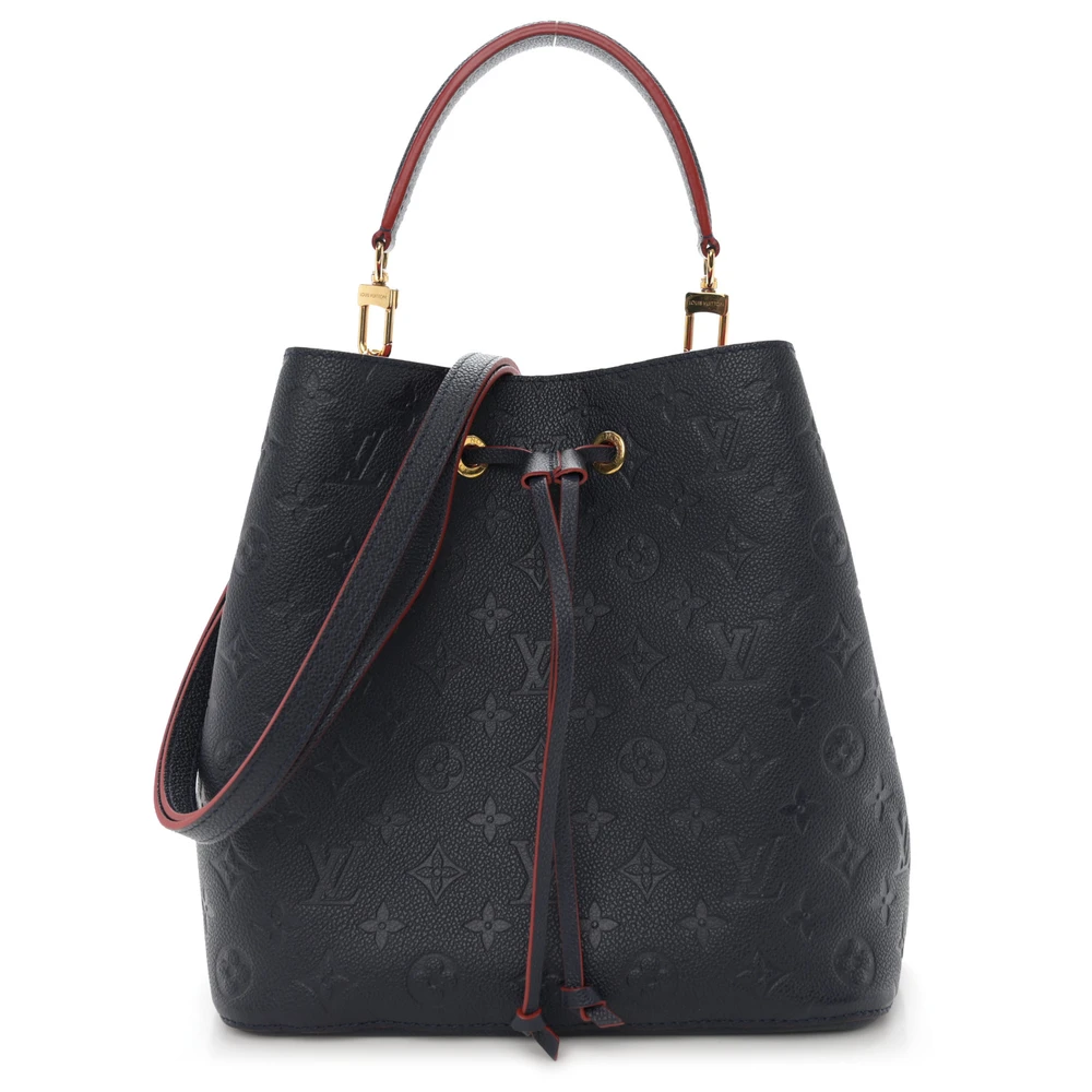 Louis Vuitton Marine Rouge Empreinte Leather NeoNoe MM Front replica handbags