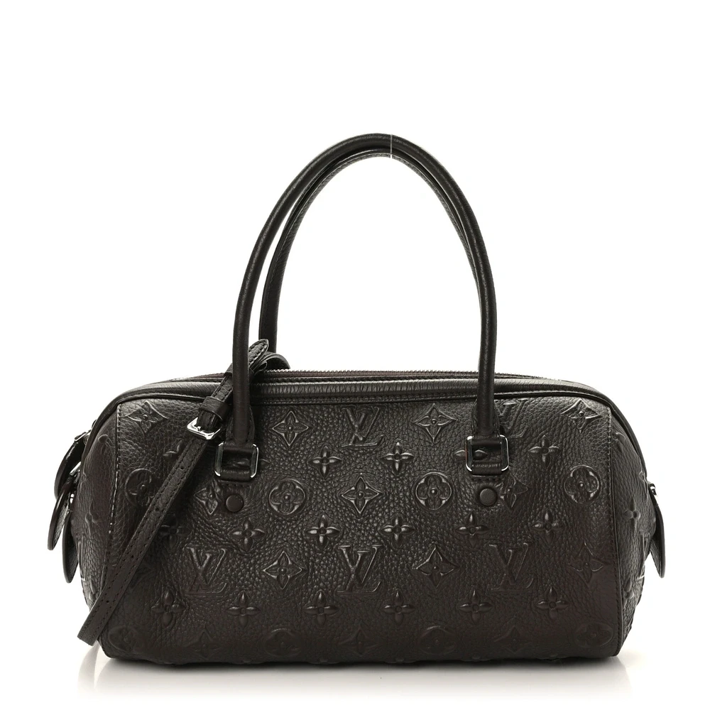 Louis Vuitton Marron Monogram Canvas Revelation Neo Papillon PM Silver Hardware Front replica handbags