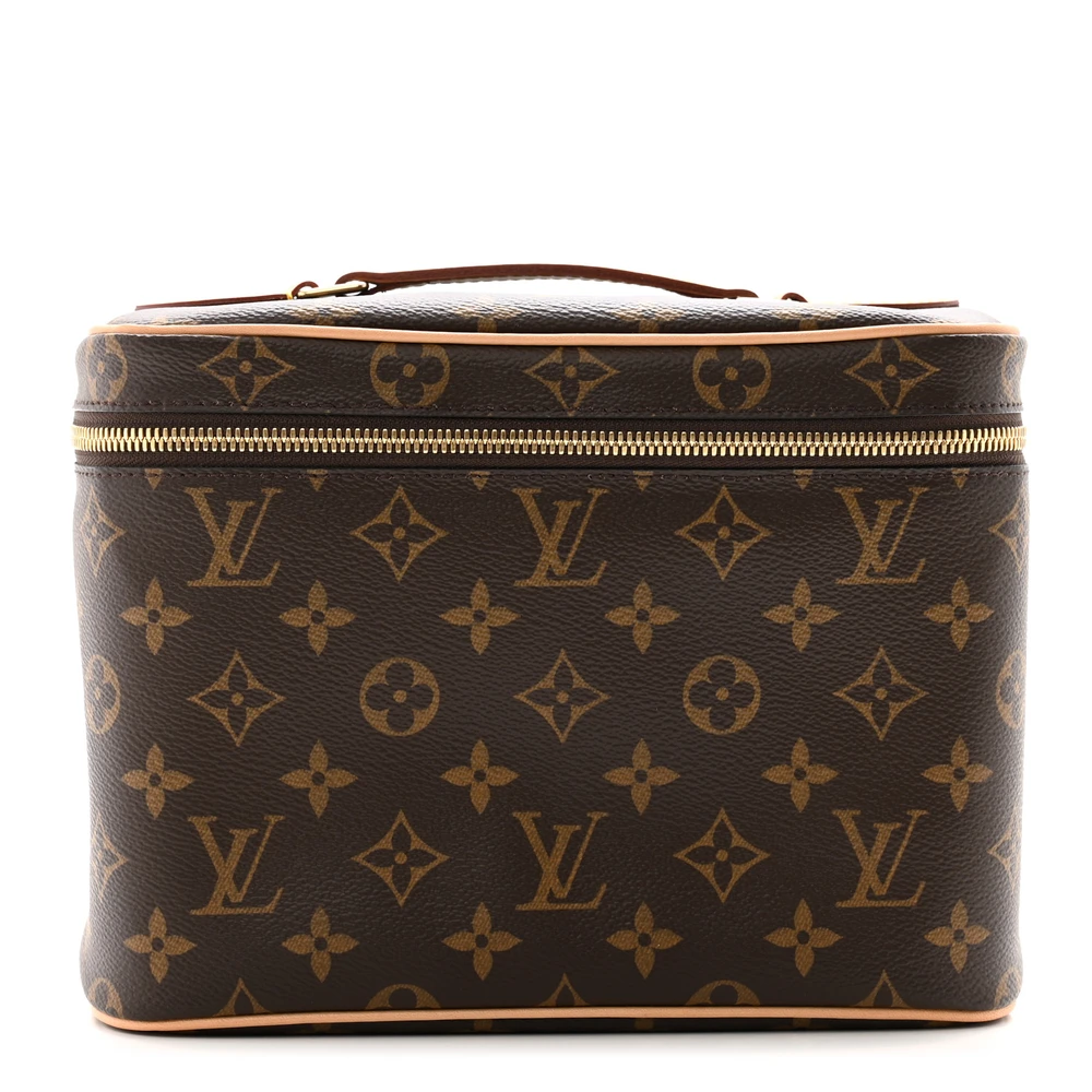 Louis Vuitton Monogram Canvas Nice BB Gold Hardware Front replica handbags