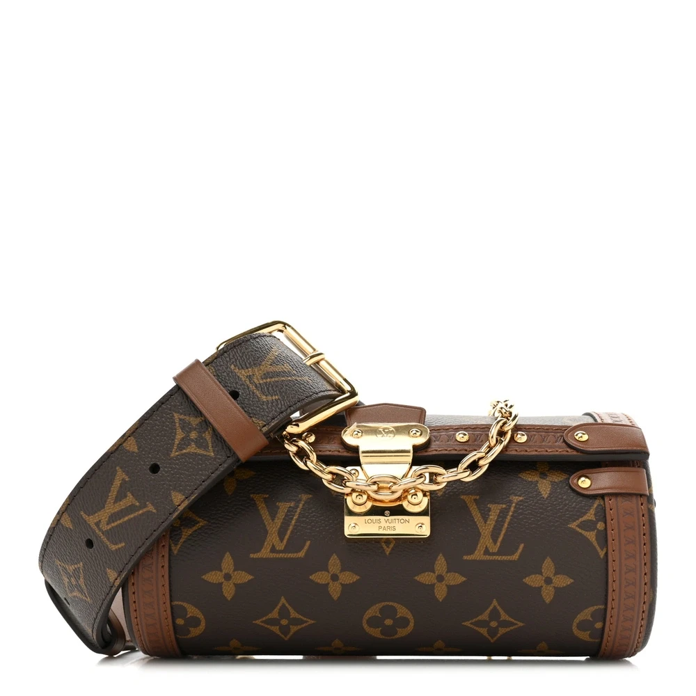 Louis Vuitton Monogram Canvas Papillon Trunk BB Gold Hardware Front replica handbags