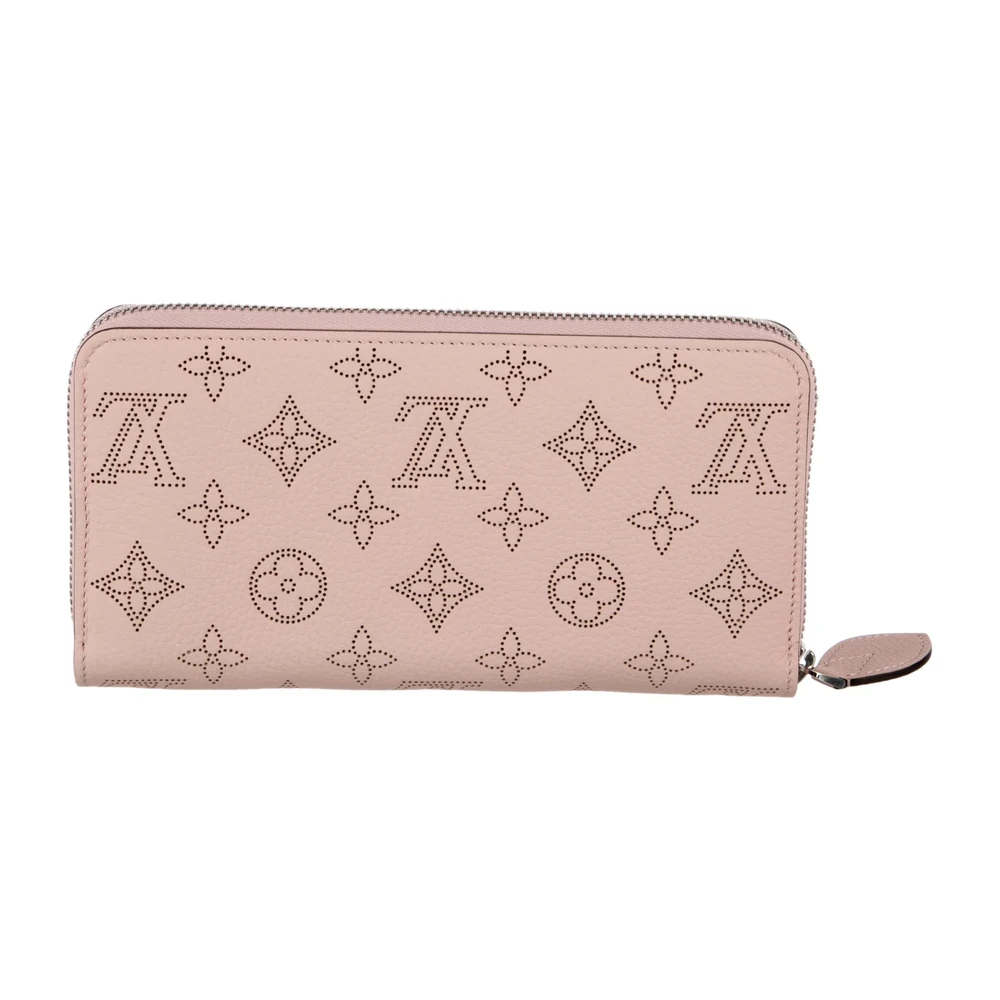 Replica Louis Vuitton Pink Mahina Wallet with Silver Hardware - Image 2