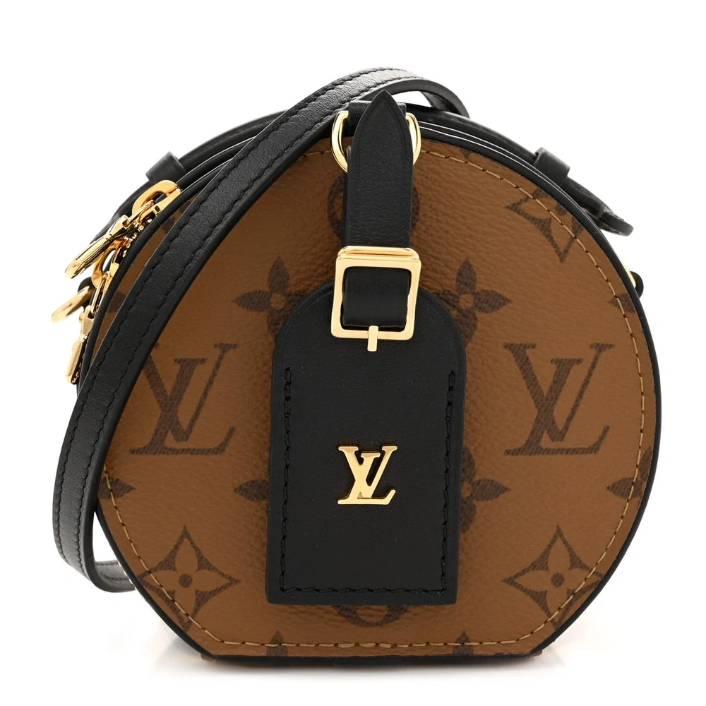 Louis Vuitton Reverse Monogram Canvas Boîte Chapeau BB Gold Hardware Front replica handbags