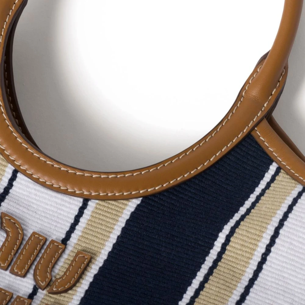 Superfake Miu Miu Ivy Tote – Multicolor Stripe Jacquard Replica - Image 5