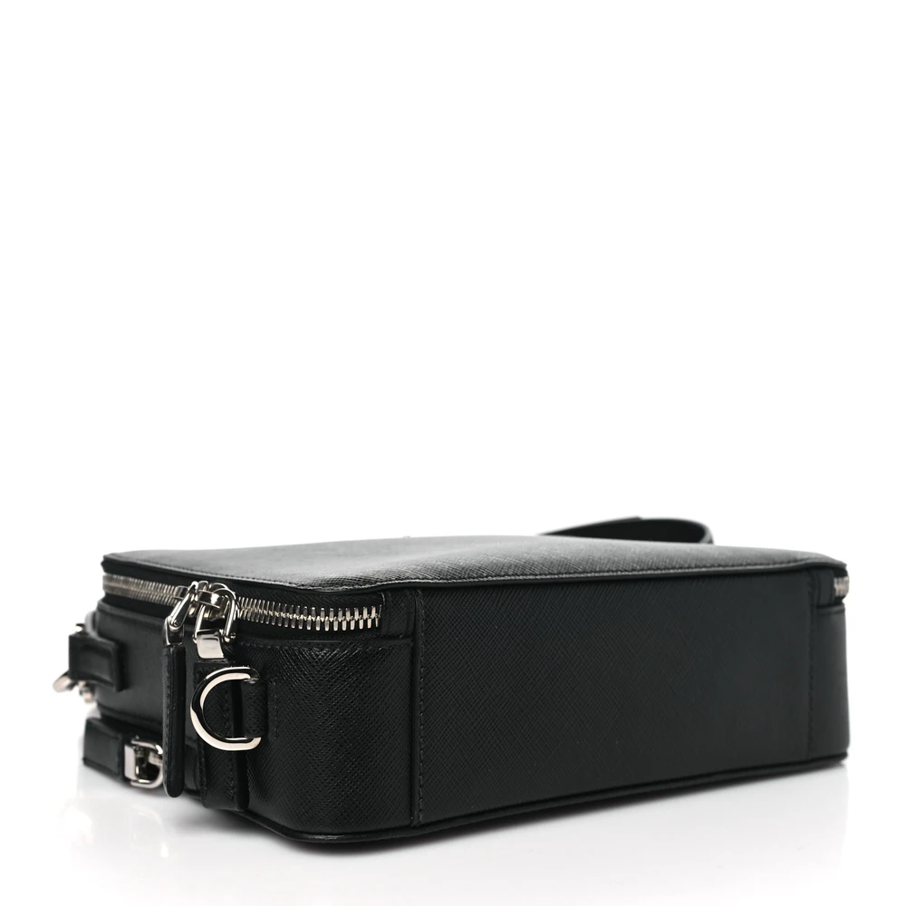 Prada Black Saffiano Leather Replica – Mirror Quality Brique Bag - Image 6