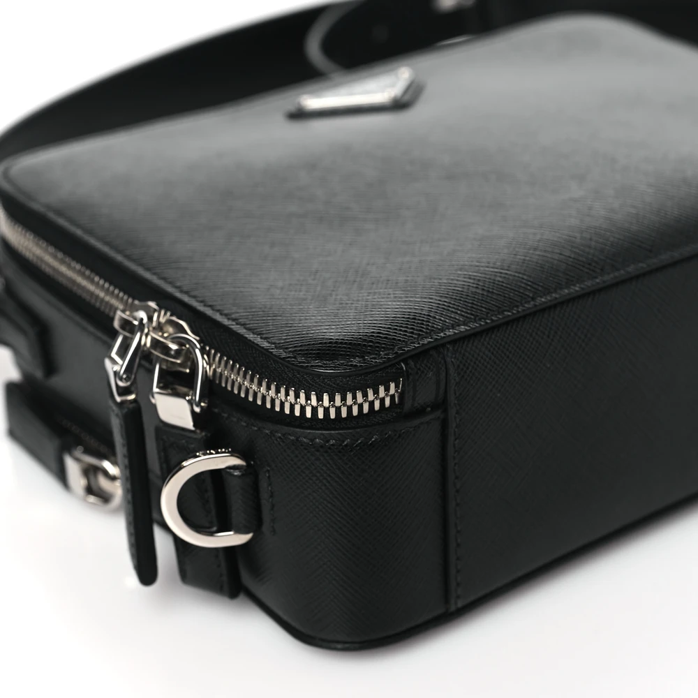 Prada Black Saffiano Leather Replica – Mirror Quality Brique Bag - Image 4