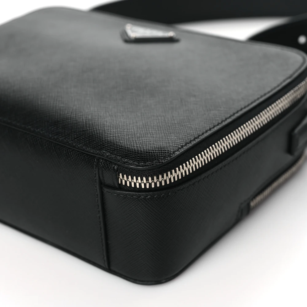 Prada Black Saffiano Leather Replica – Mirror Quality Brique Bag - Image 5