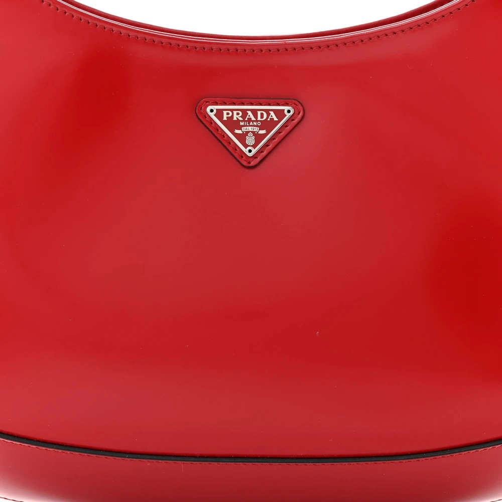 Mirror Quality Replica Prada Cleo Shoulder Bag – Scarlatto & Black - Image 8