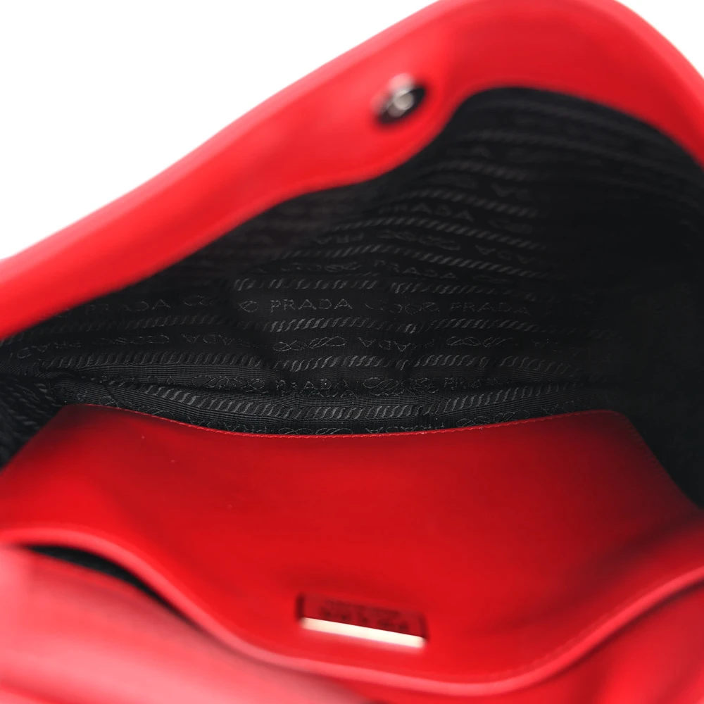 Mirror Quality Replica Prada Cleo Shoulder Bag – Scarlatto & Black - Image 7