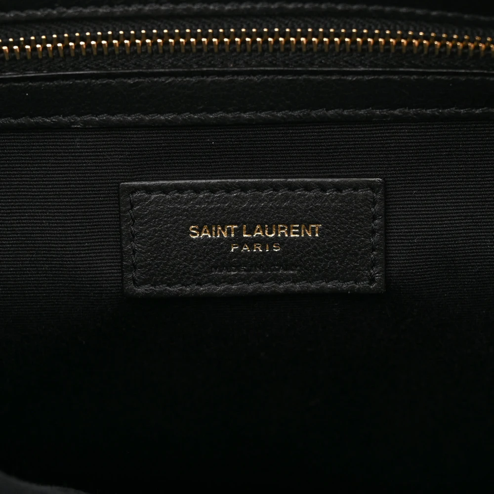 Mirror Quality Saint Laurent Replica Tote – Beige & Black Monogram - Image 2