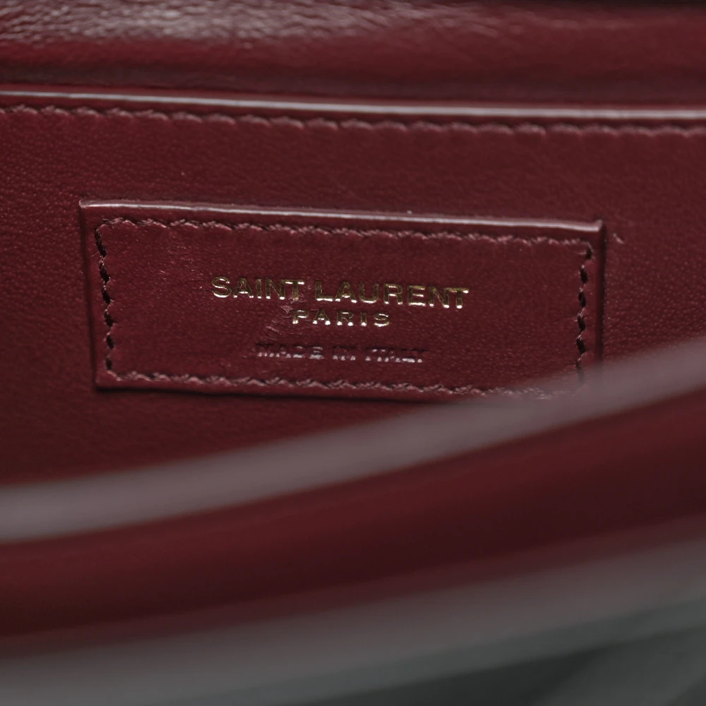 Saint Laurent Monogram Grain De Poudre Leather Replica Handbag - Image 2