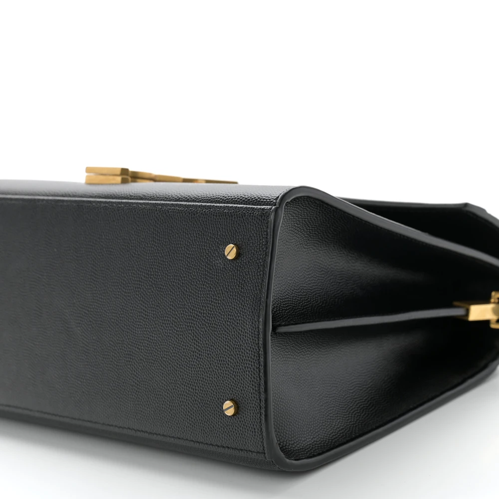 Saint Laurent Monogram Grain De Poudre Leather Replica Handbag - Image 5