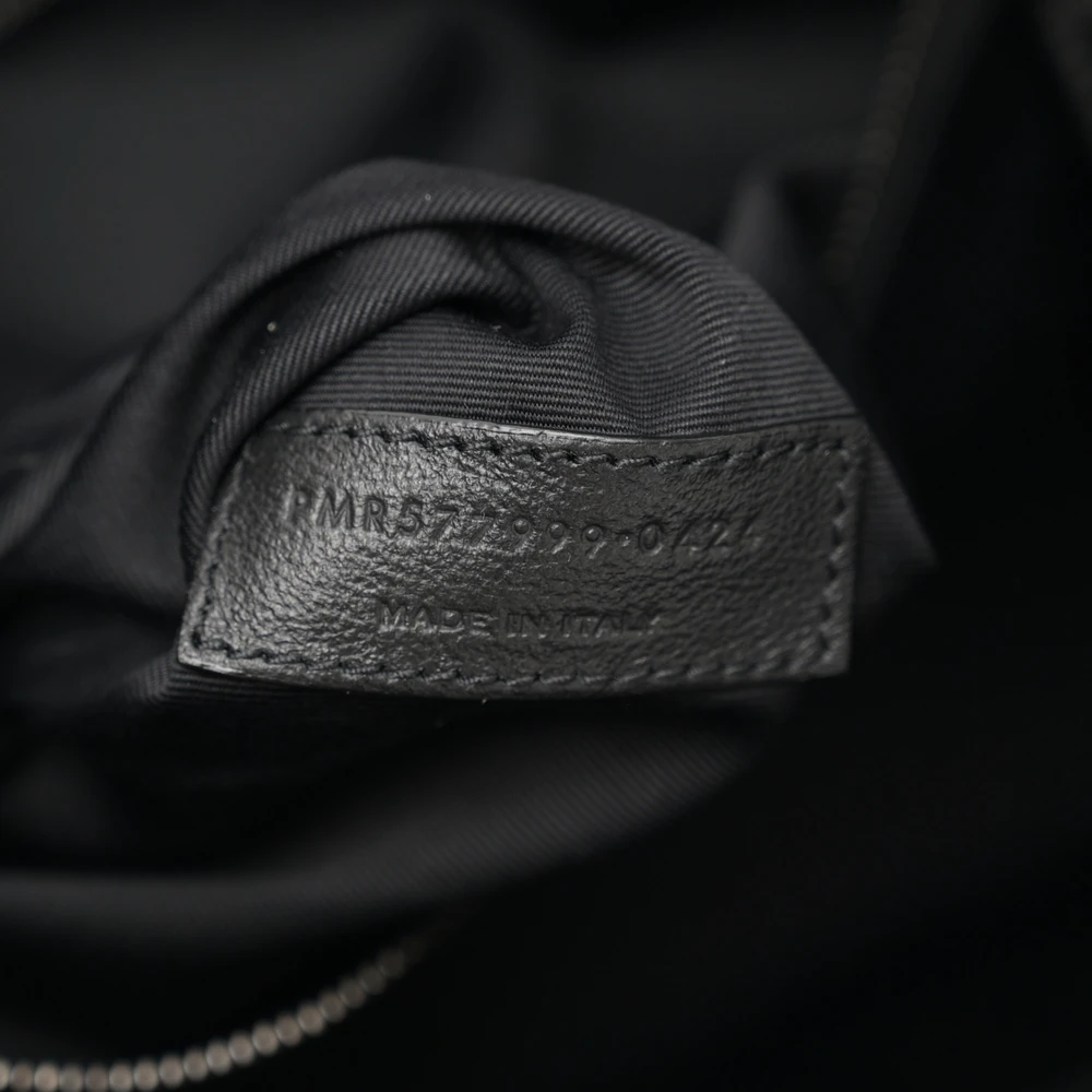 Black Crinkled Saint Laurent Replica Medium Niki Tote in Calfskin - Image 9