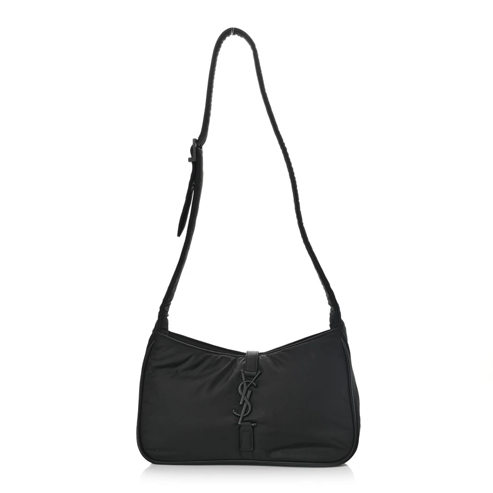 Saint Laurent Black Econyl Nylon Medium Le 5 À 7 Hobo Black Hardware Front replica handbag