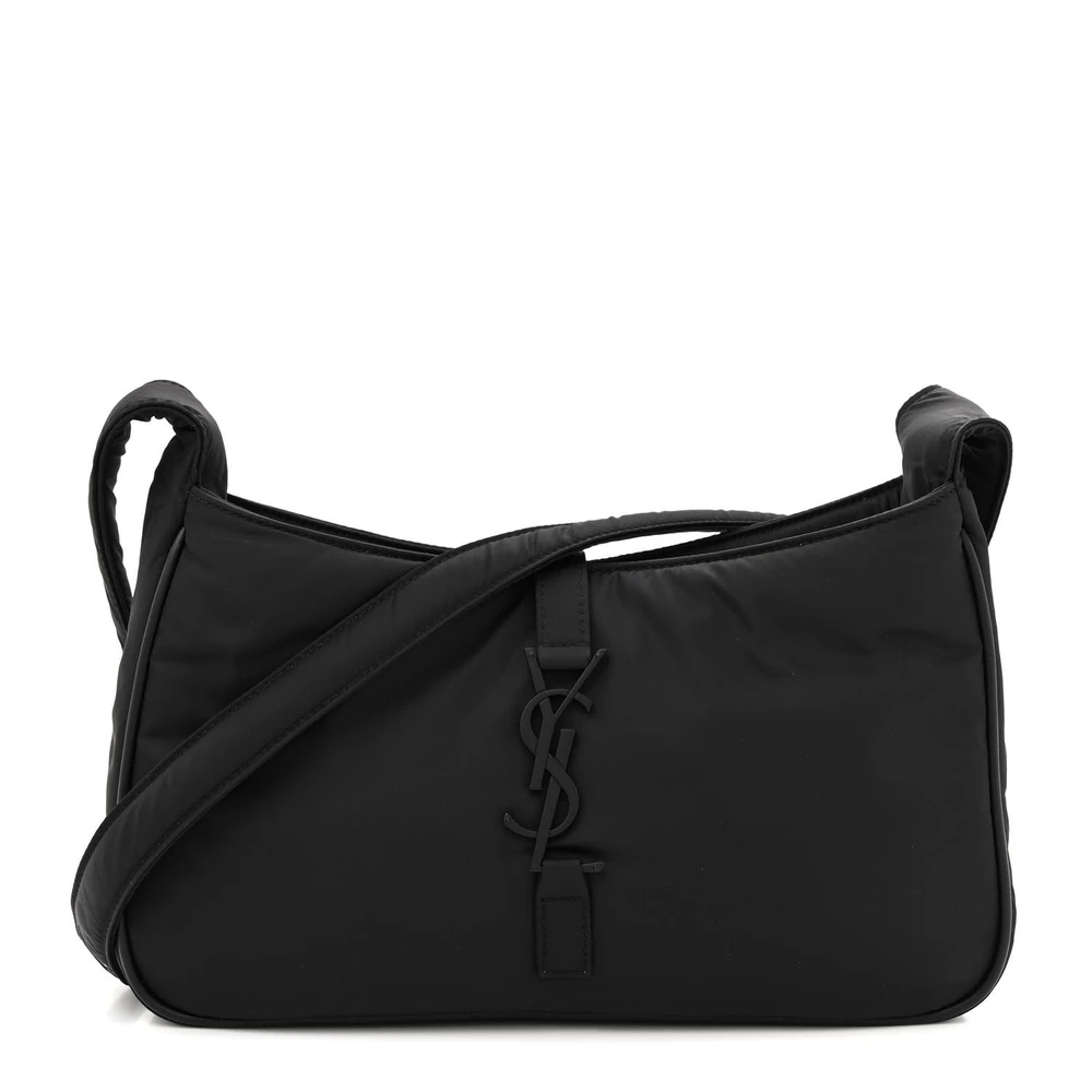 Saint Laurent Black Econyl Nylon Medium Le 5 À 7 Hobo Black Hardware Front replica handbag