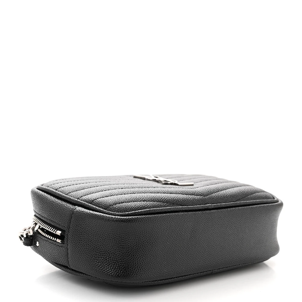 Superfake Saint Laurent Leather Mini Lou Bag with Silver Hardware - Image 6