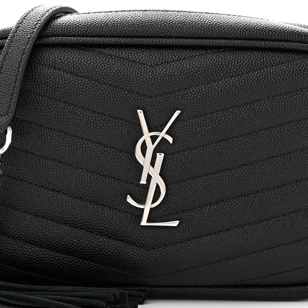 Superfake Saint Laurent Leather Mini Lou Bag with Silver Hardware - Image 8