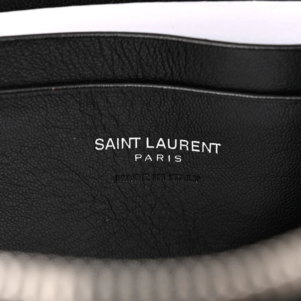 Superfake Saint Laurent Leather Mini Lou Bag with Silver Hardware - Image 2